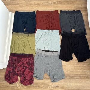 lululemon men’s boxers with 5” inseam | 8 pairs | size medium
